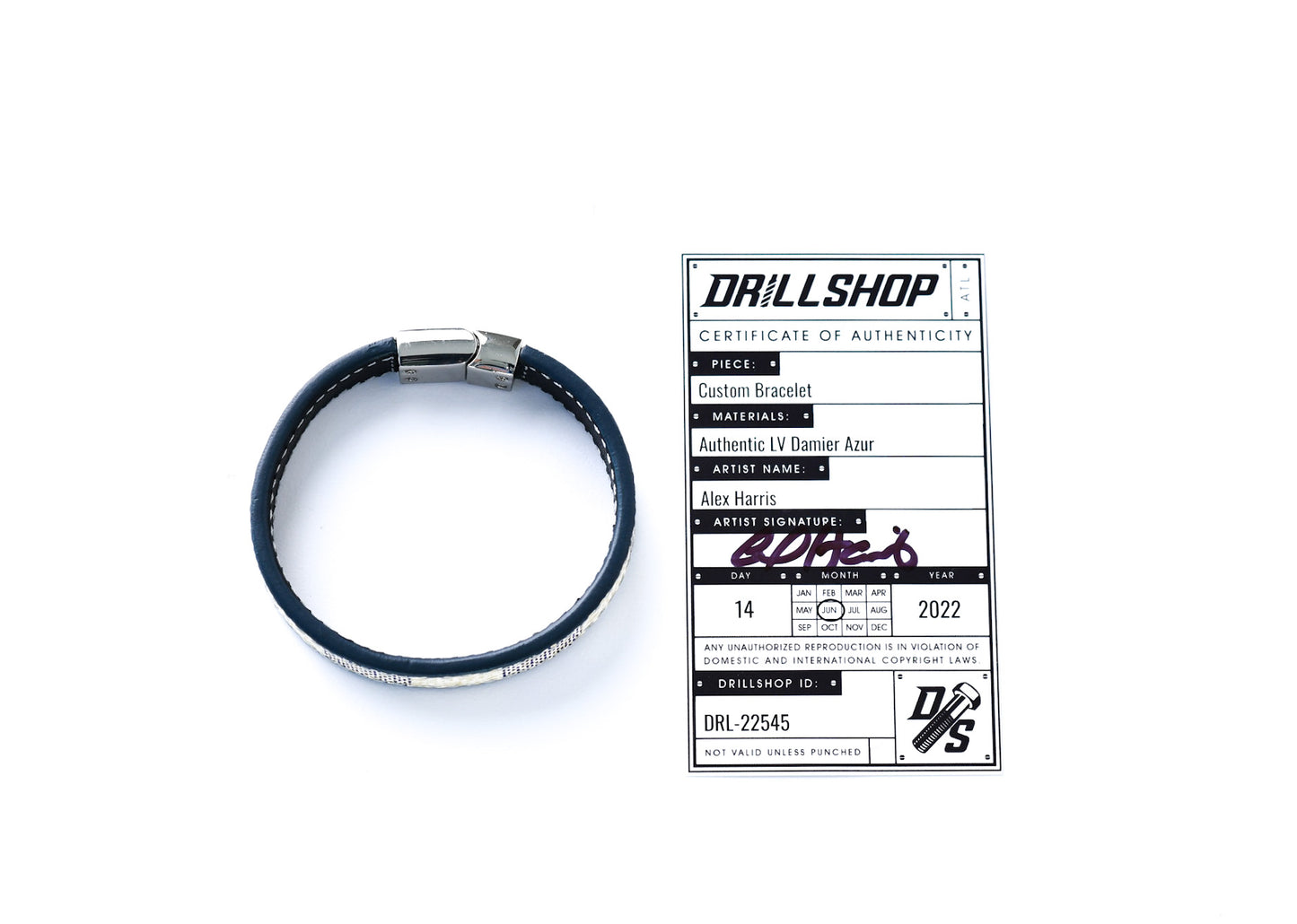 LV Damier Azur Bracelet